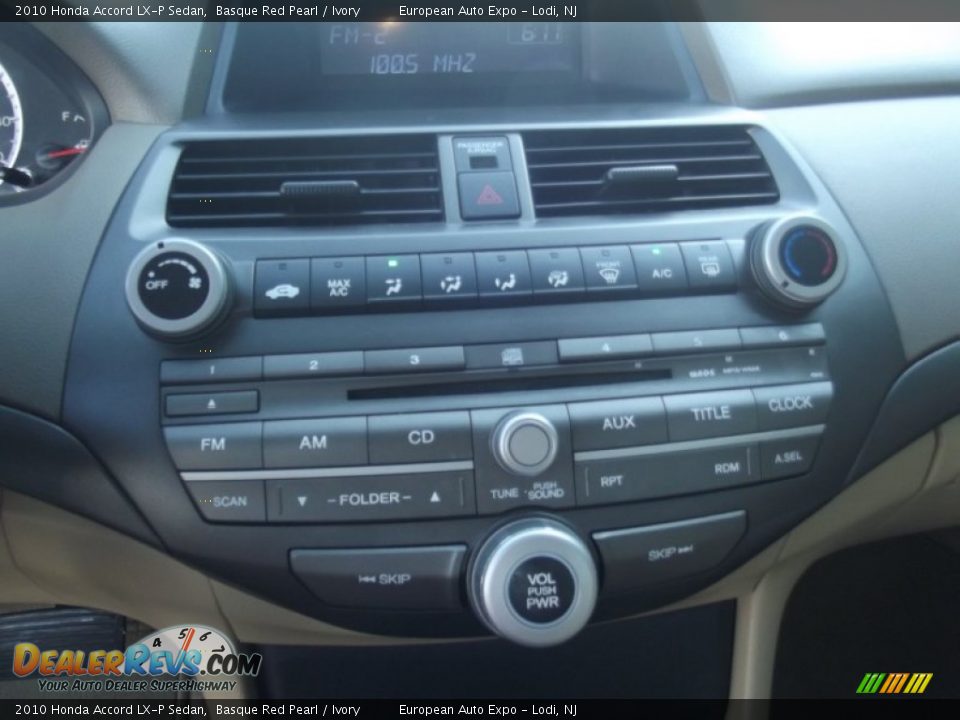 2010 Honda Accord LX-P Sedan Basque Red Pearl / Ivory Photo #19