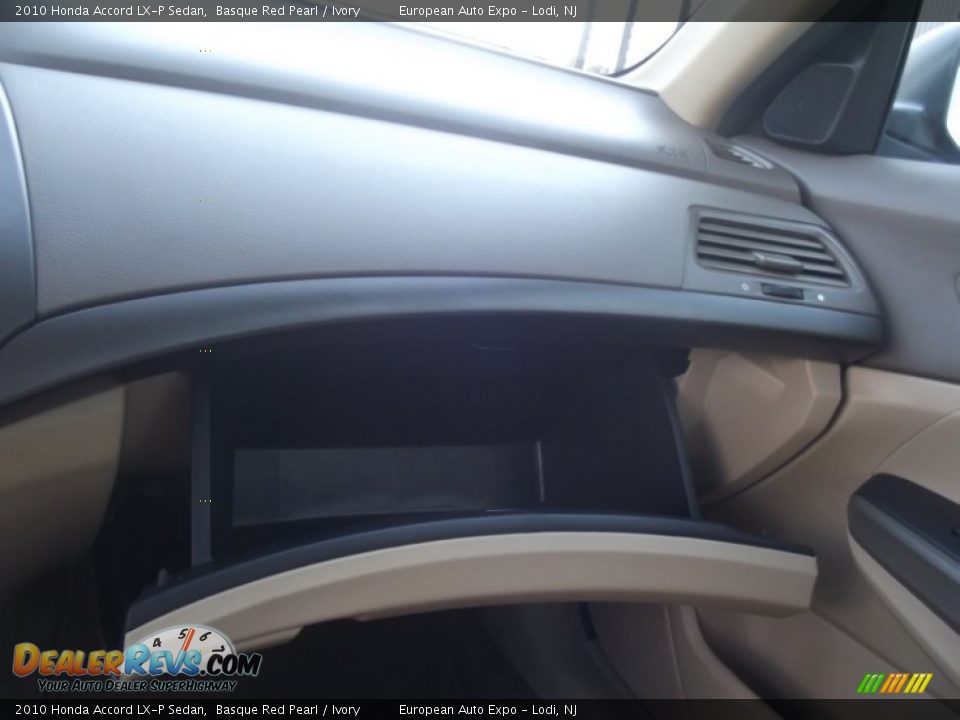 2010 Honda Accord LX-P Sedan Basque Red Pearl / Ivory Photo #24