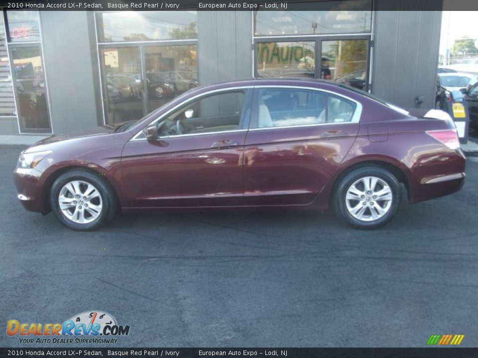 2010 Honda Accord LX-P Sedan Basque Red Pearl / Ivory Photo #25