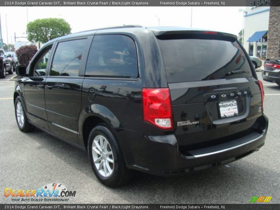 2014 Dodge Grand Caravan SXT Brilliant Black Crystal Pearl / Black/Light Graystone Photo #4