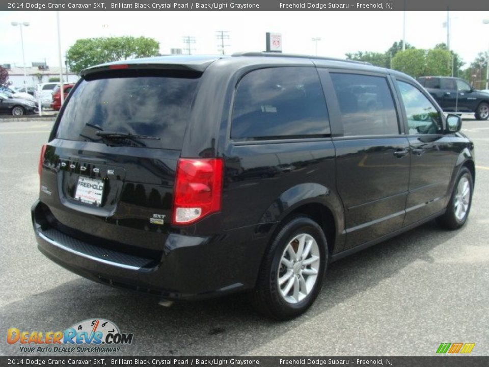 2014 Dodge Grand Caravan SXT Brilliant Black Crystal Pearl / Black/Light Graystone Photo #8