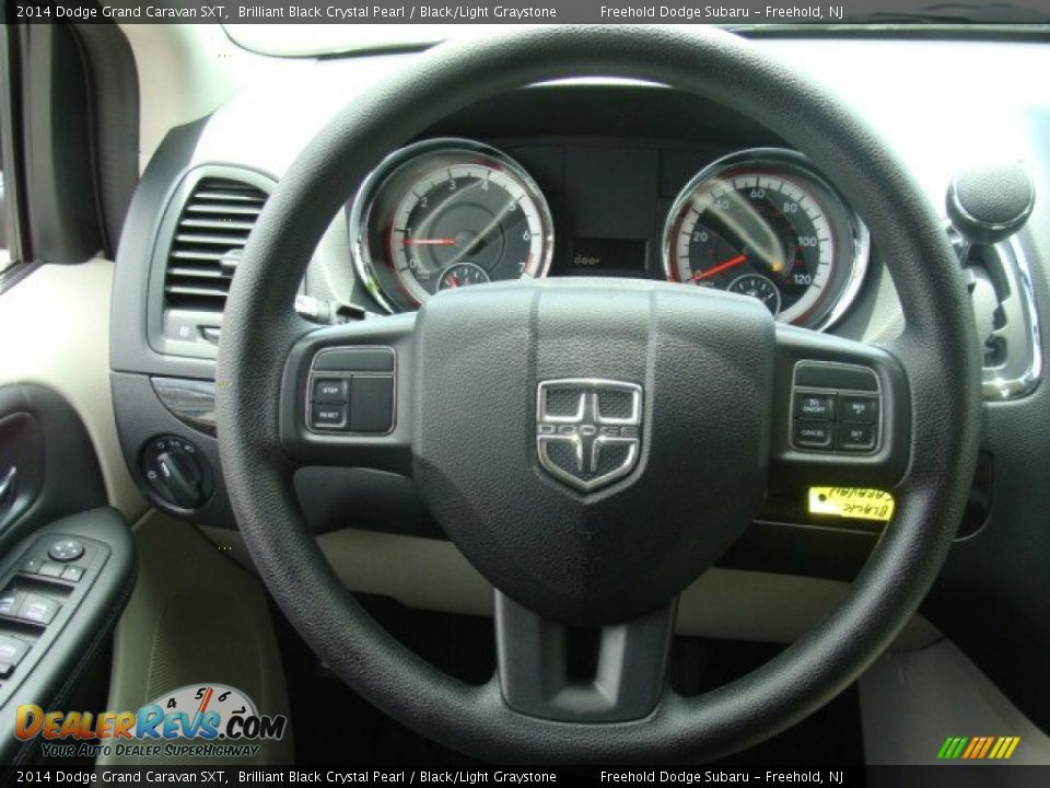 2014 Dodge Grand Caravan SXT Brilliant Black Crystal Pearl / Black/Light Graystone Photo #18