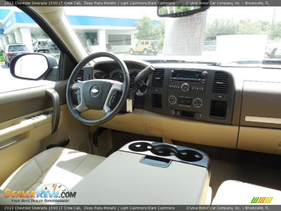 2013 Chevrolet Silverado 1500 LT Crew Cab Deep Ruby Metallic / Light Cashmere/Dark Cashmere Photo #11
