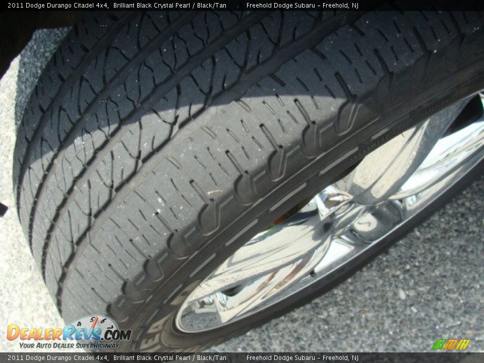 2011 Dodge Durango Citadel 4x4 Brilliant Black Crystal Pearl / Black/Tan Photo #11