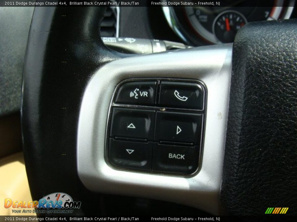 2011 Dodge Durango Citadel 4x4 Brilliant Black Crystal Pearl / Black/Tan Photo #20