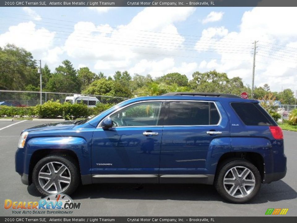 2010 GMC Terrain SLE Atlantic Blue Metallic / Light Titanium Photo #2