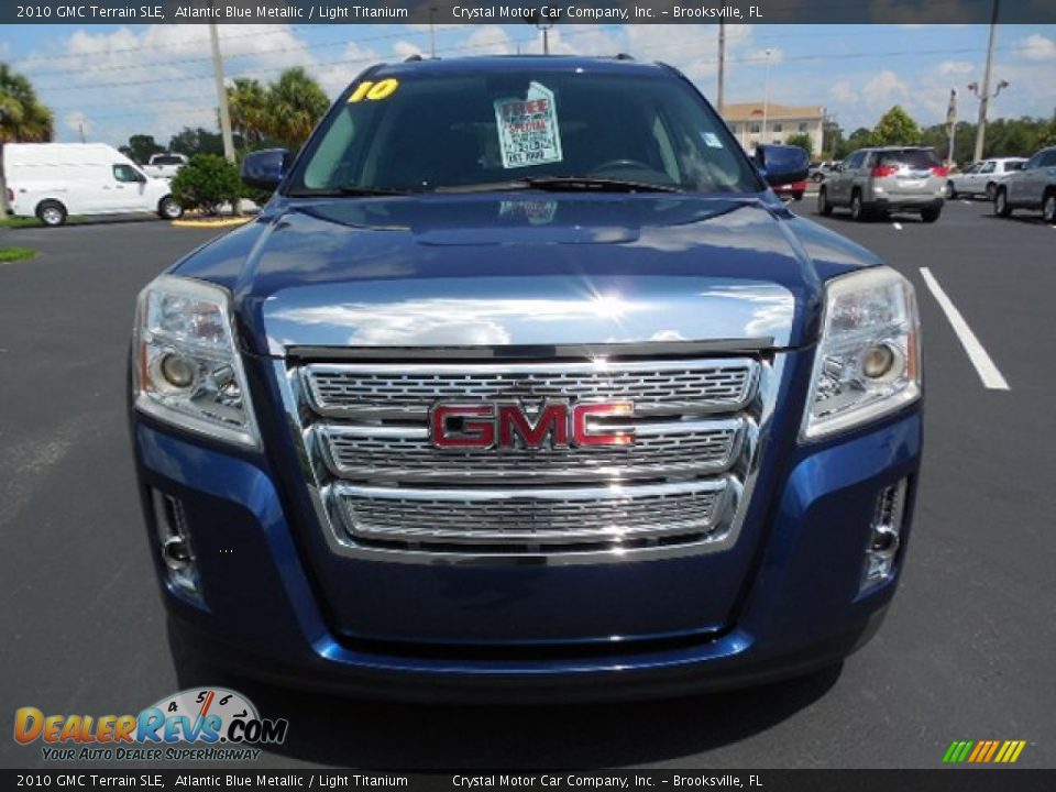 2010 GMC Terrain SLE Atlantic Blue Metallic / Light Titanium Photo #14