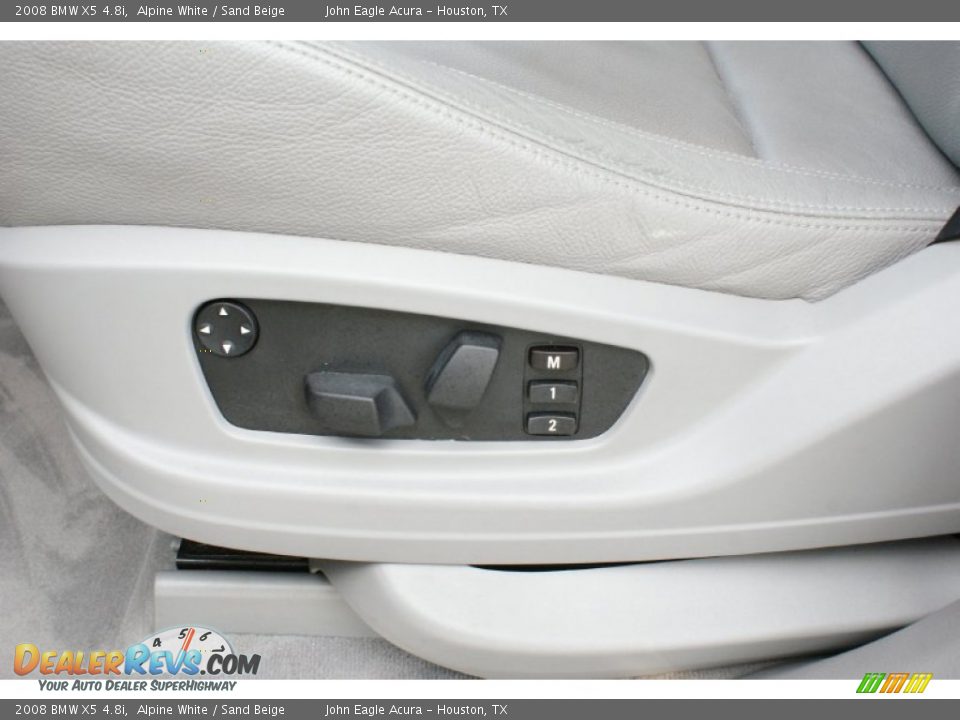 2008 BMW X5 4.8i Alpine White / Sand Beige Photo #22
