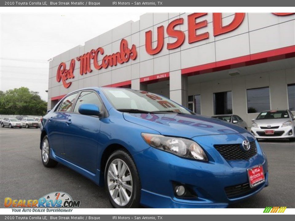 2010 Toyota Corolla LE Blue Streak Metallic / Bisque Photo #1
