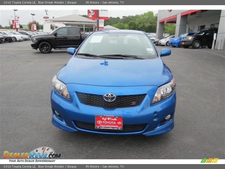 2010 Toyota Corolla LE Blue Streak Metallic / Bisque Photo #2