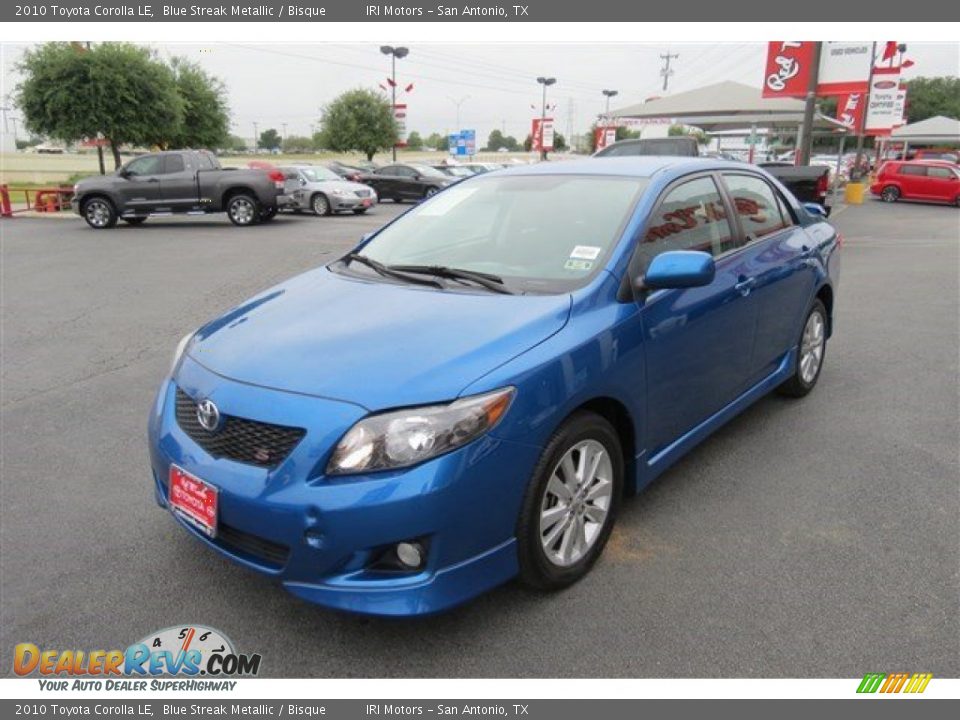 2010 Toyota Corolla LE Blue Streak Metallic / Bisque Photo #3
