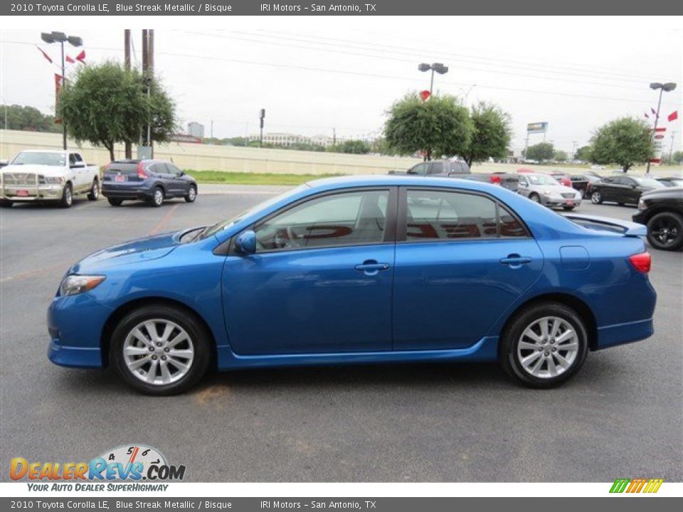 2010 Toyota Corolla LE Blue Streak Metallic / Bisque Photo #4