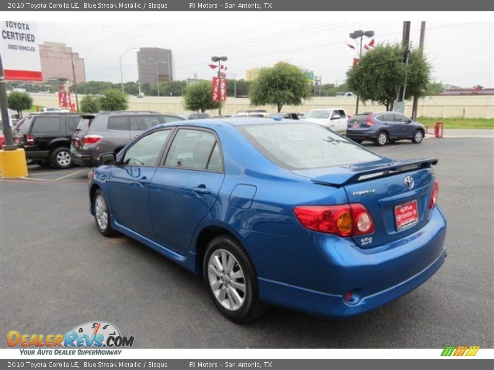 2010 Toyota Corolla LE Blue Streak Metallic / Bisque Photo #5