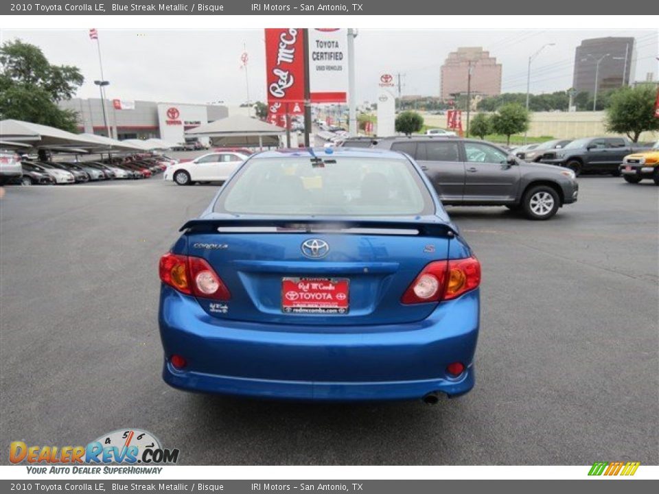2010 Toyota Corolla LE Blue Streak Metallic / Bisque Photo #6
