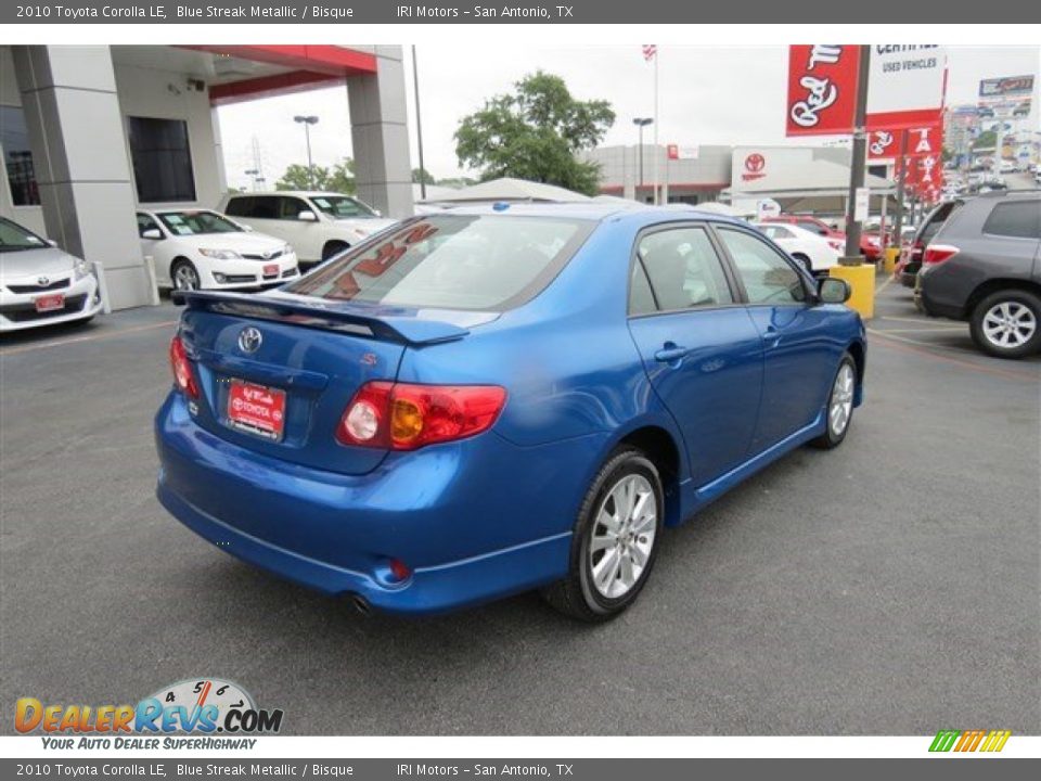 2010 Toyota Corolla LE Blue Streak Metallic / Bisque Photo #7