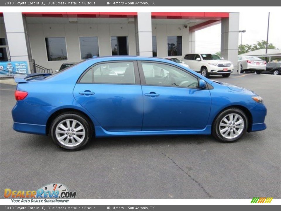 2010 Toyota Corolla LE Blue Streak Metallic / Bisque Photo #8