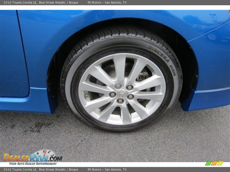 2010 Toyota Corolla LE Blue Streak Metallic / Bisque Photo #9
