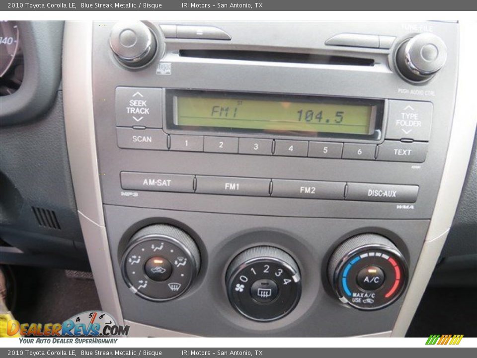 2010 Toyota Corolla LE Blue Streak Metallic / Bisque Photo #15