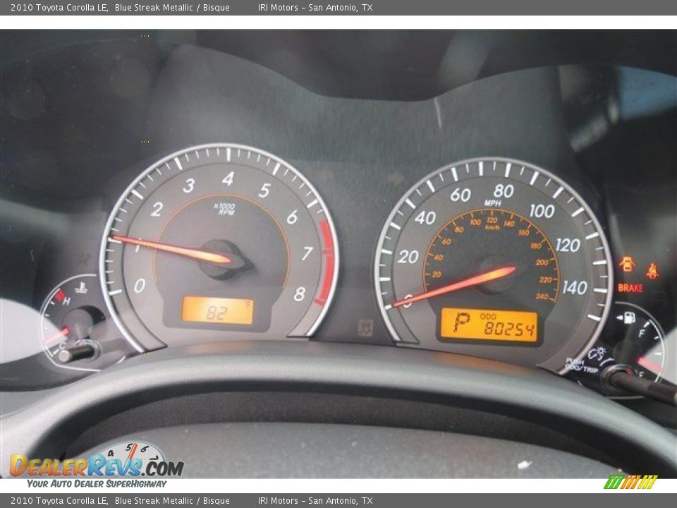 2010 Toyota Corolla LE Blue Streak Metallic / Bisque Photo #16