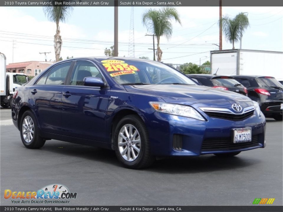 2010 Toyota Camry Hybrid Blue Ribbon Metallic / Ash Gray Photo #1