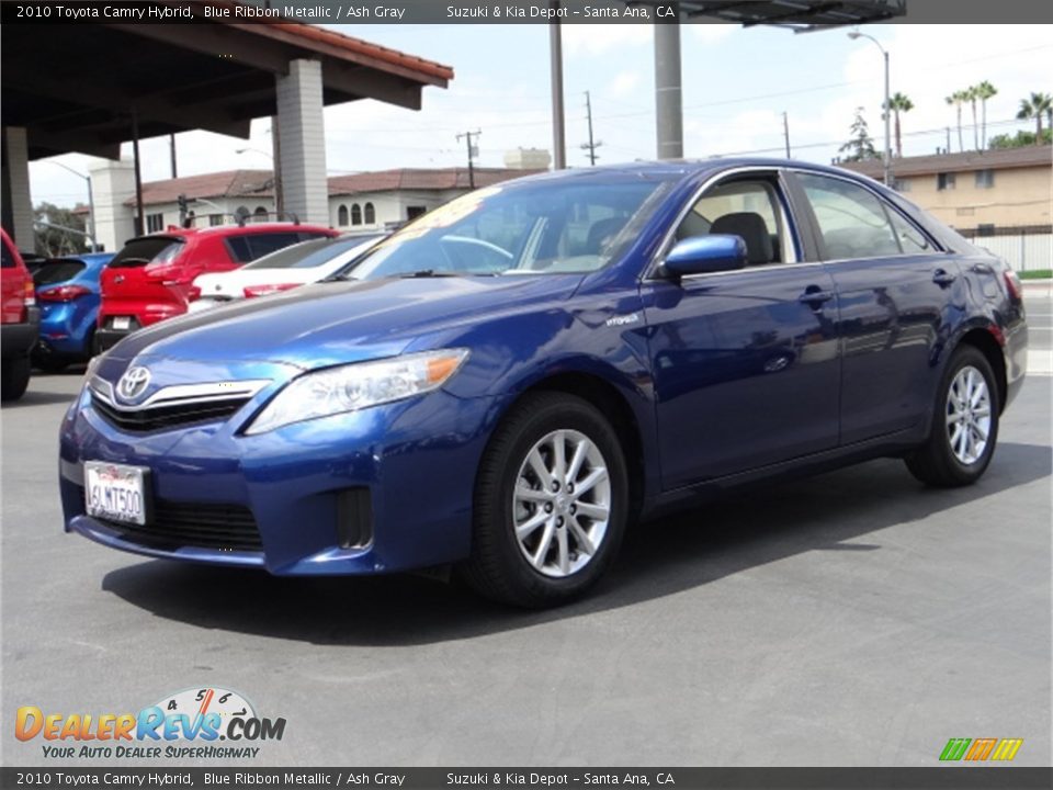 2010 Toyota Camry Hybrid Blue Ribbon Metallic / Ash Gray Photo #6