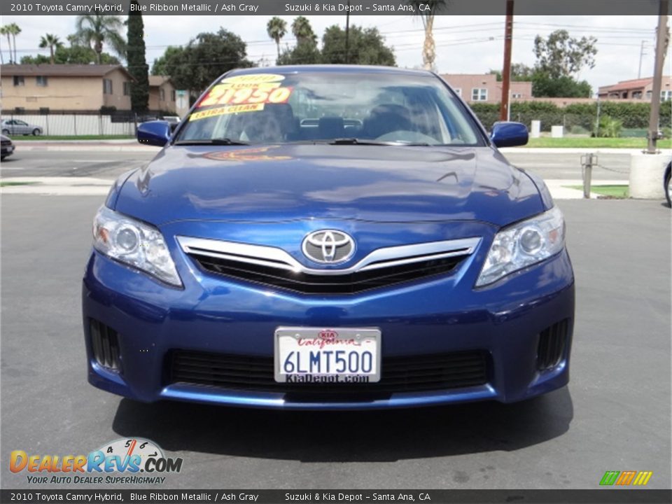 2010 Toyota Camry Hybrid Blue Ribbon Metallic / Ash Gray Photo #7