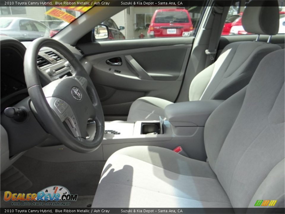 2010 Toyota Camry Hybrid Blue Ribbon Metallic / Ash Gray Photo #15
