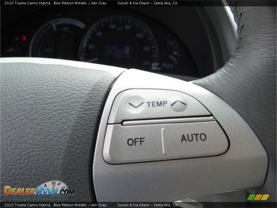 2010 Toyota Camry Hybrid Blue Ribbon Metallic / Ash Gray Photo #24