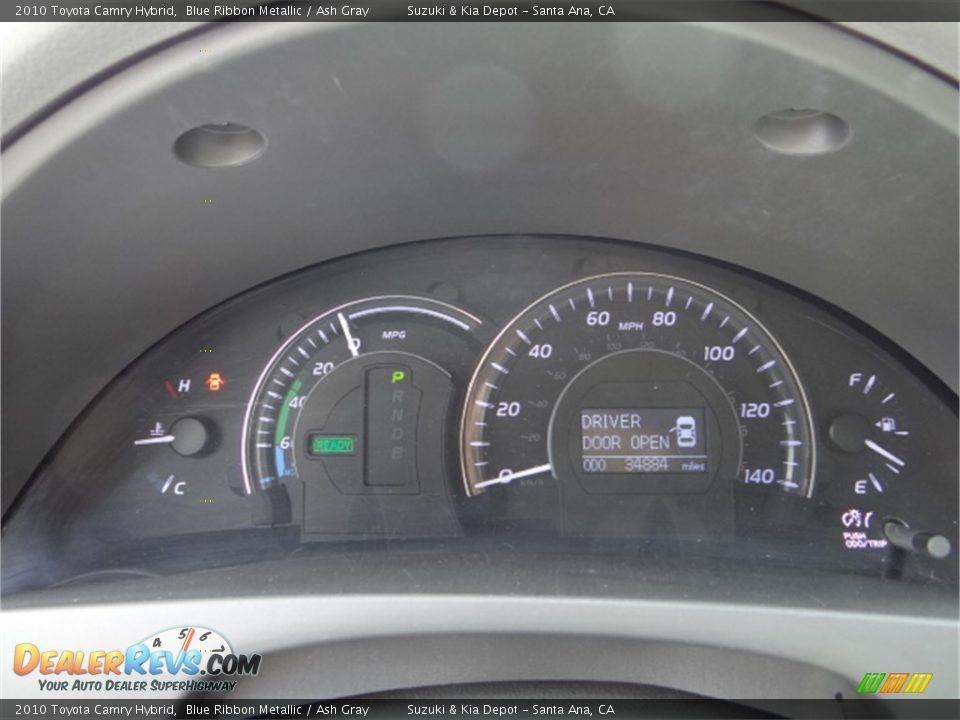 2010 Toyota Camry Hybrid Blue Ribbon Metallic / Ash Gray Photo #26