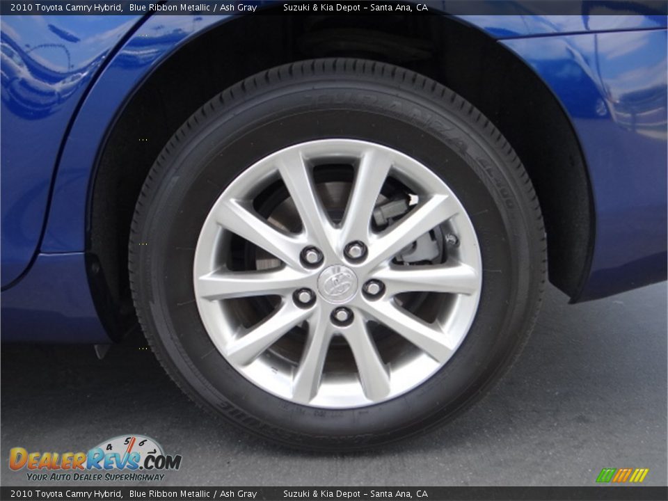 2010 Toyota Camry Hybrid Blue Ribbon Metallic / Ash Gray Photo #31