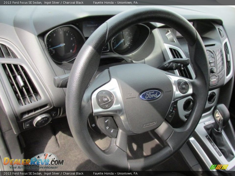 2013 Ford Focus SE Sedan Ingot Silver / Charcoal Black Photo #9