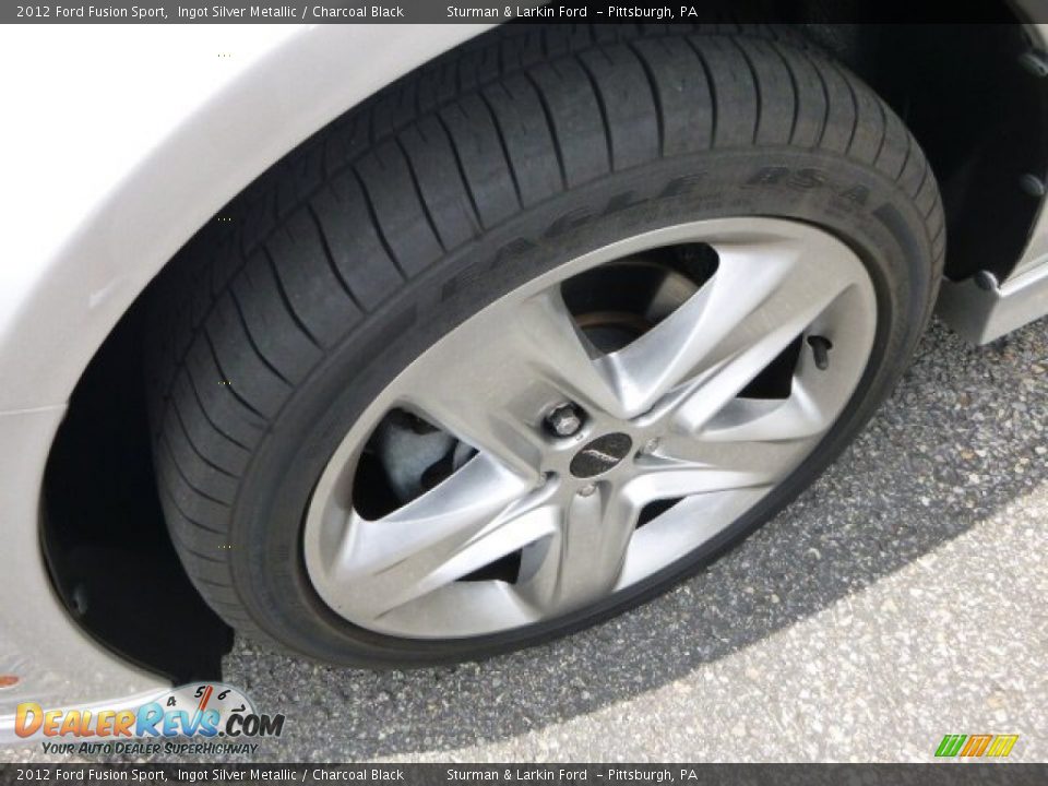 2012 Ford Fusion Sport Ingot Silver Metallic / Charcoal Black Photo #7