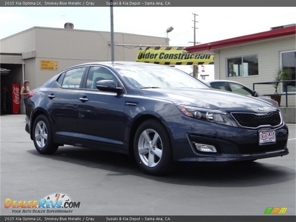 2015 Kia Optima LX Smokey Blue Metallic / Gray Photo #1