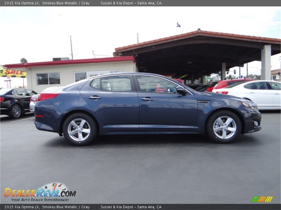 2015 Kia Optima LX Smokey Blue Metallic / Gray Photo #2