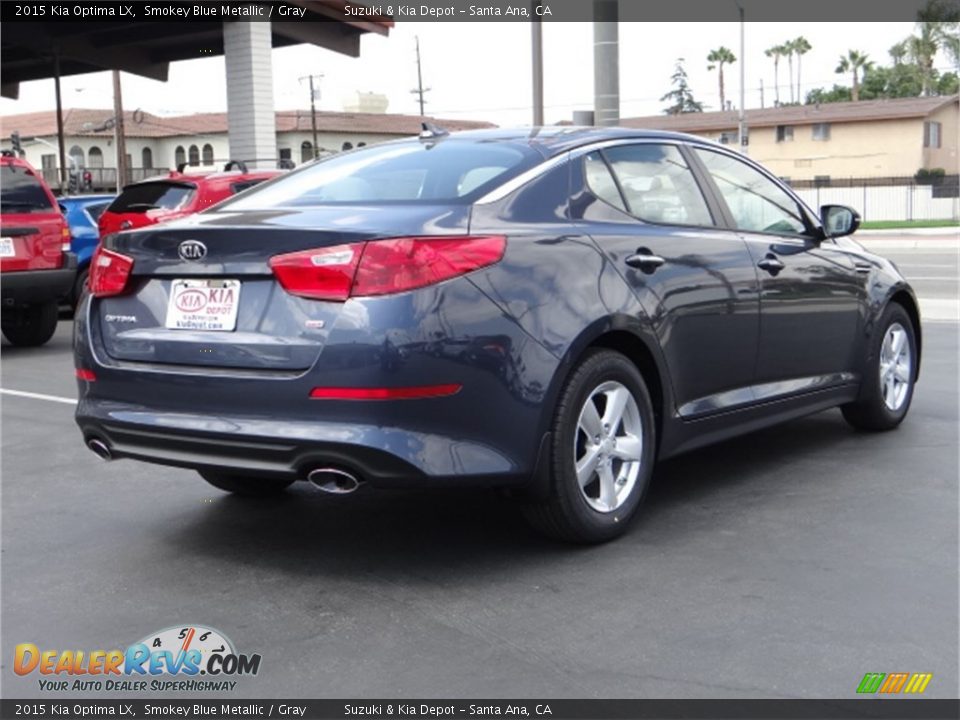 2015 Kia Optima LX Smokey Blue Metallic / Gray Photo #3