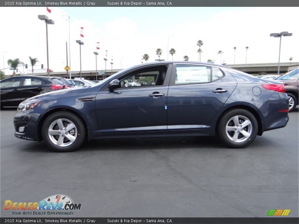 2015 Kia Optima LX Smokey Blue Metallic / Gray Photo #5