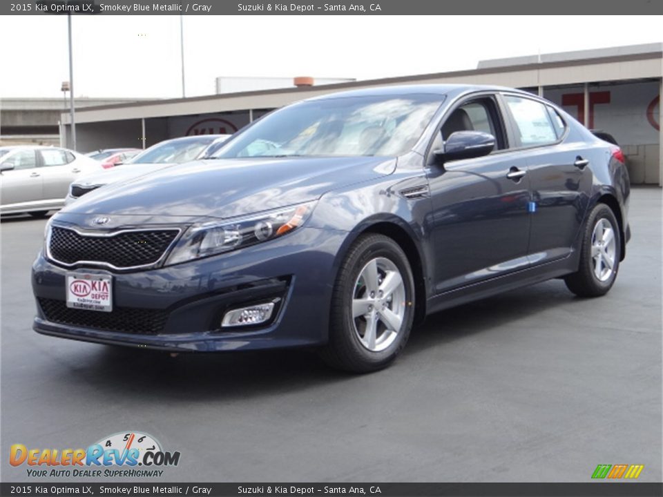 2015 Kia Optima LX Smokey Blue Metallic / Gray Photo #6
