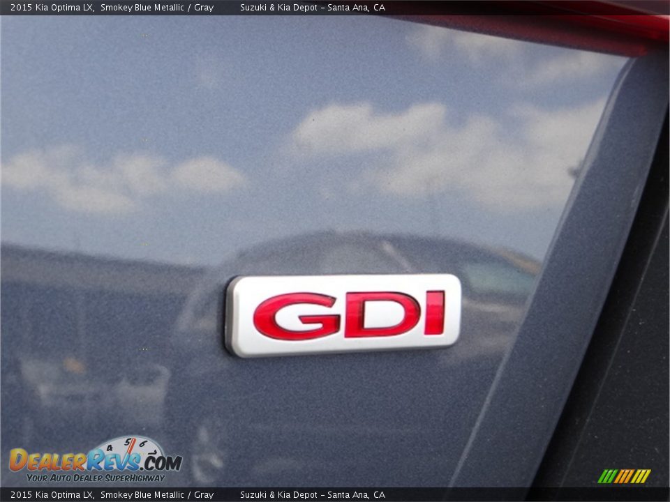 2015 Kia Optima LX Smokey Blue Metallic / Gray Photo #7