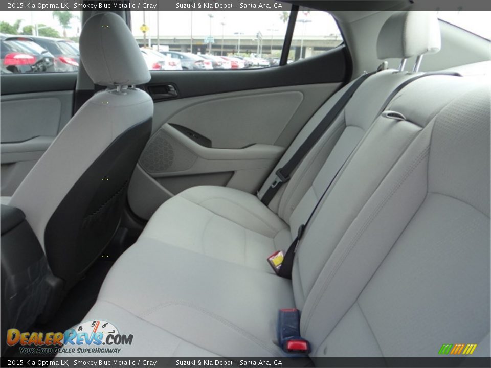 2015 Kia Optima LX Smokey Blue Metallic / Gray Photo #9