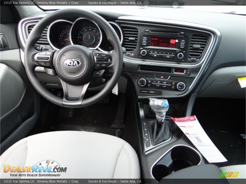 2015 Kia Optima LX Smokey Blue Metallic / Gray Photo #10