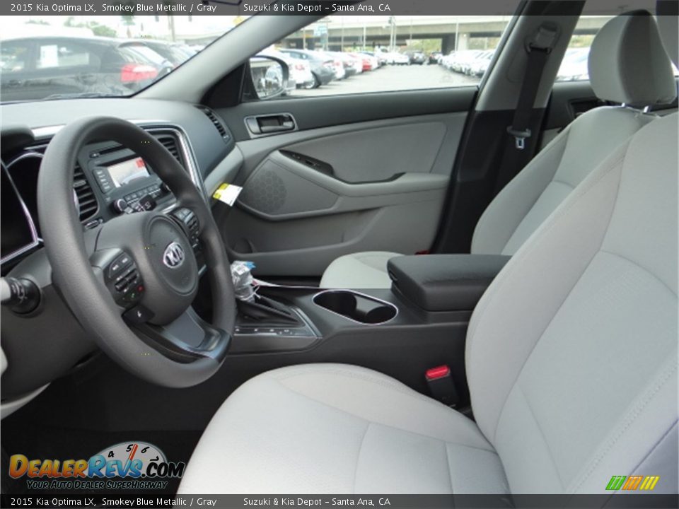 2015 Kia Optima LX Smokey Blue Metallic / Gray Photo #11