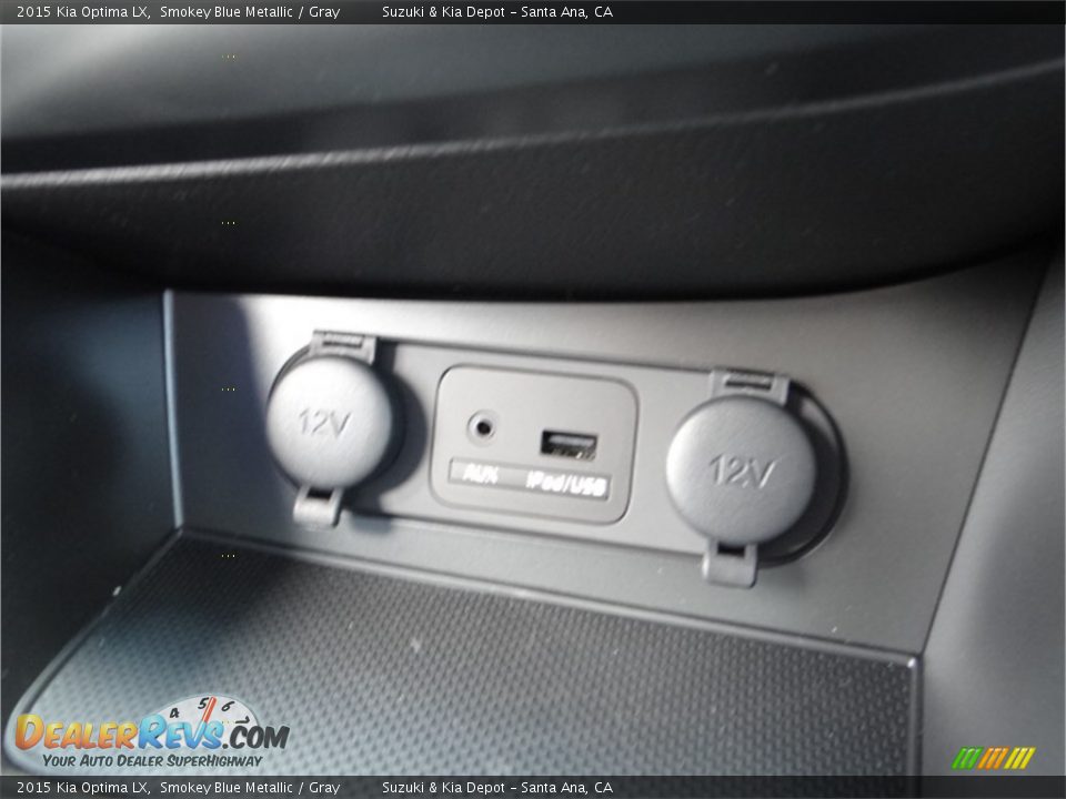 2015 Kia Optima LX Smokey Blue Metallic / Gray Photo #13