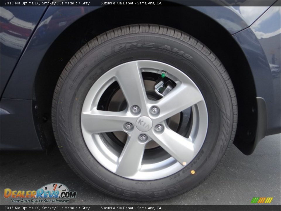 2015 Kia Optima LX Smokey Blue Metallic / Gray Photo #14