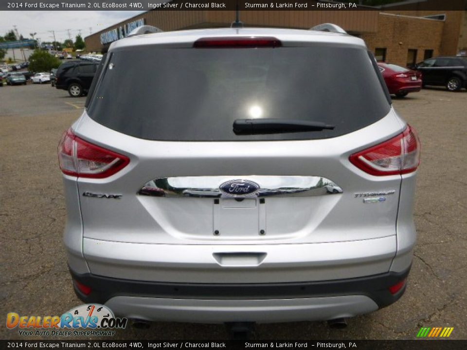 2014 Ford Escape Titanium 2.0L EcoBoost 4WD Ingot Silver / Charcoal Black Photo #3