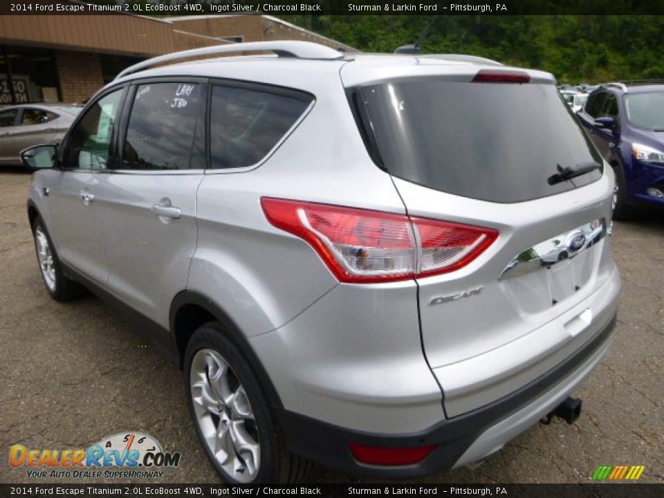 2014 Ford Escape Titanium 2.0L EcoBoost 4WD Ingot Silver / Charcoal Black Photo #4