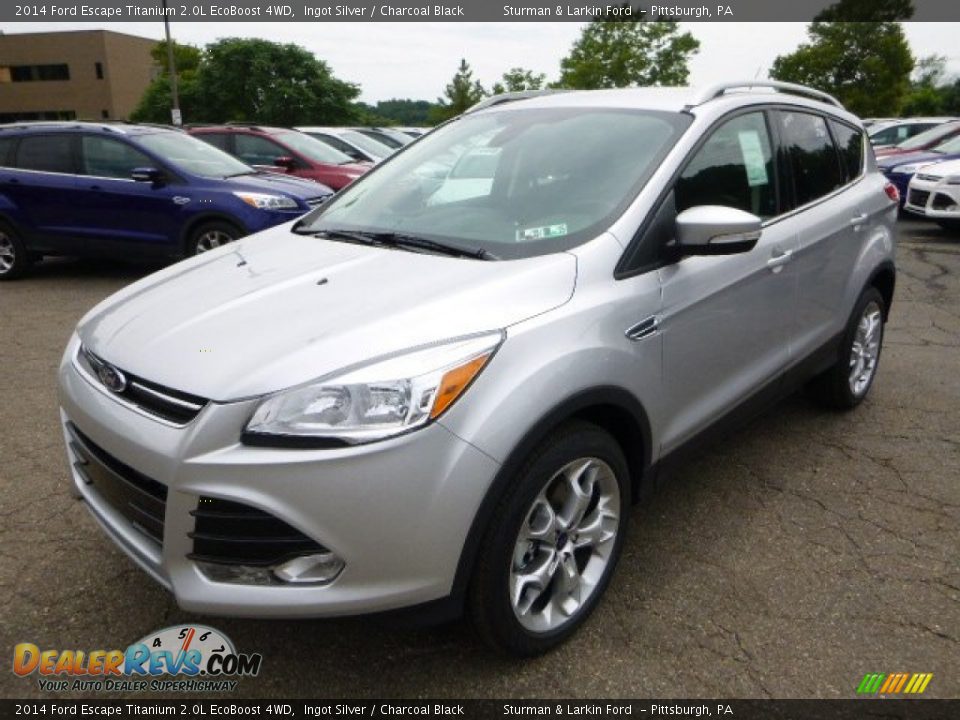 2014 Ford Escape Titanium 2.0L EcoBoost 4WD Ingot Silver / Charcoal Black Photo #5