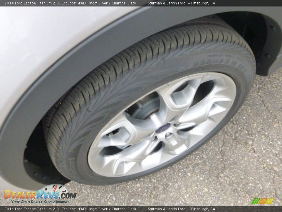 2014 Ford Escape Titanium 2.0L EcoBoost 4WD Ingot Silver / Charcoal Black Photo #7