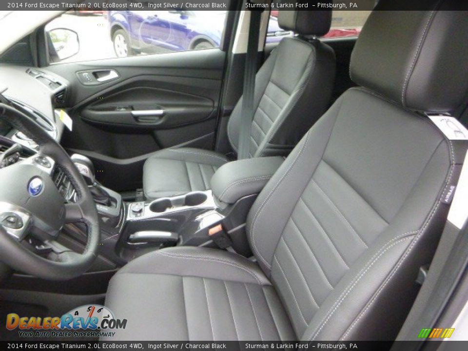 2014 Ford Escape Titanium 2.0L EcoBoost 4WD Ingot Silver / Charcoal Black Photo #8