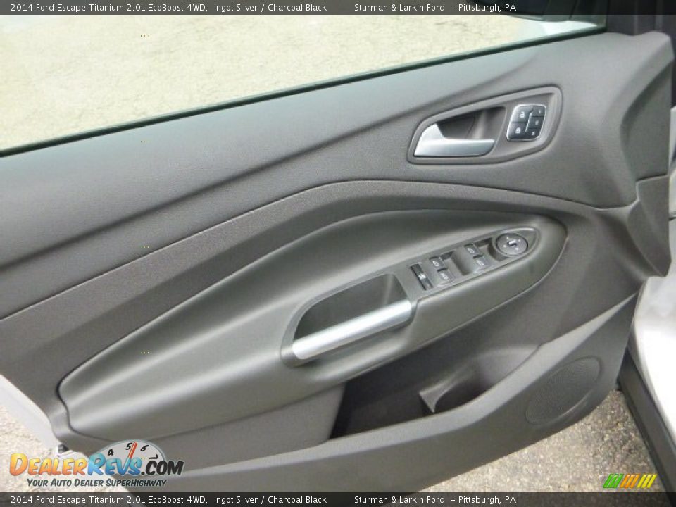 2014 Ford Escape Titanium 2.0L EcoBoost 4WD Ingot Silver / Charcoal Black Photo #11