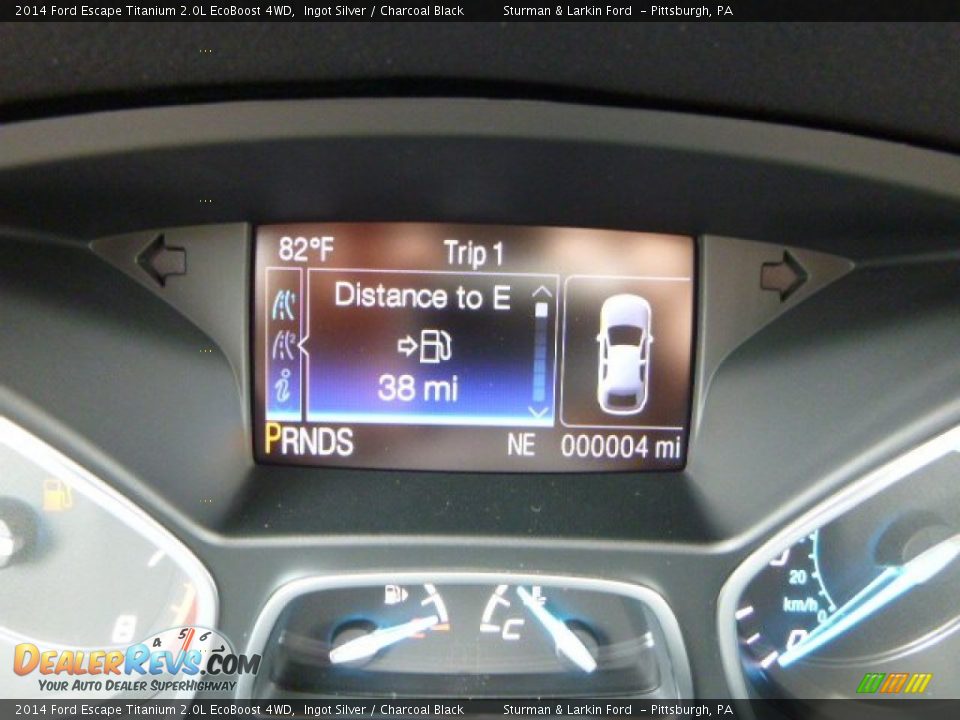 2014 Ford Escape Titanium 2.0L EcoBoost 4WD Ingot Silver / Charcoal Black Photo #13